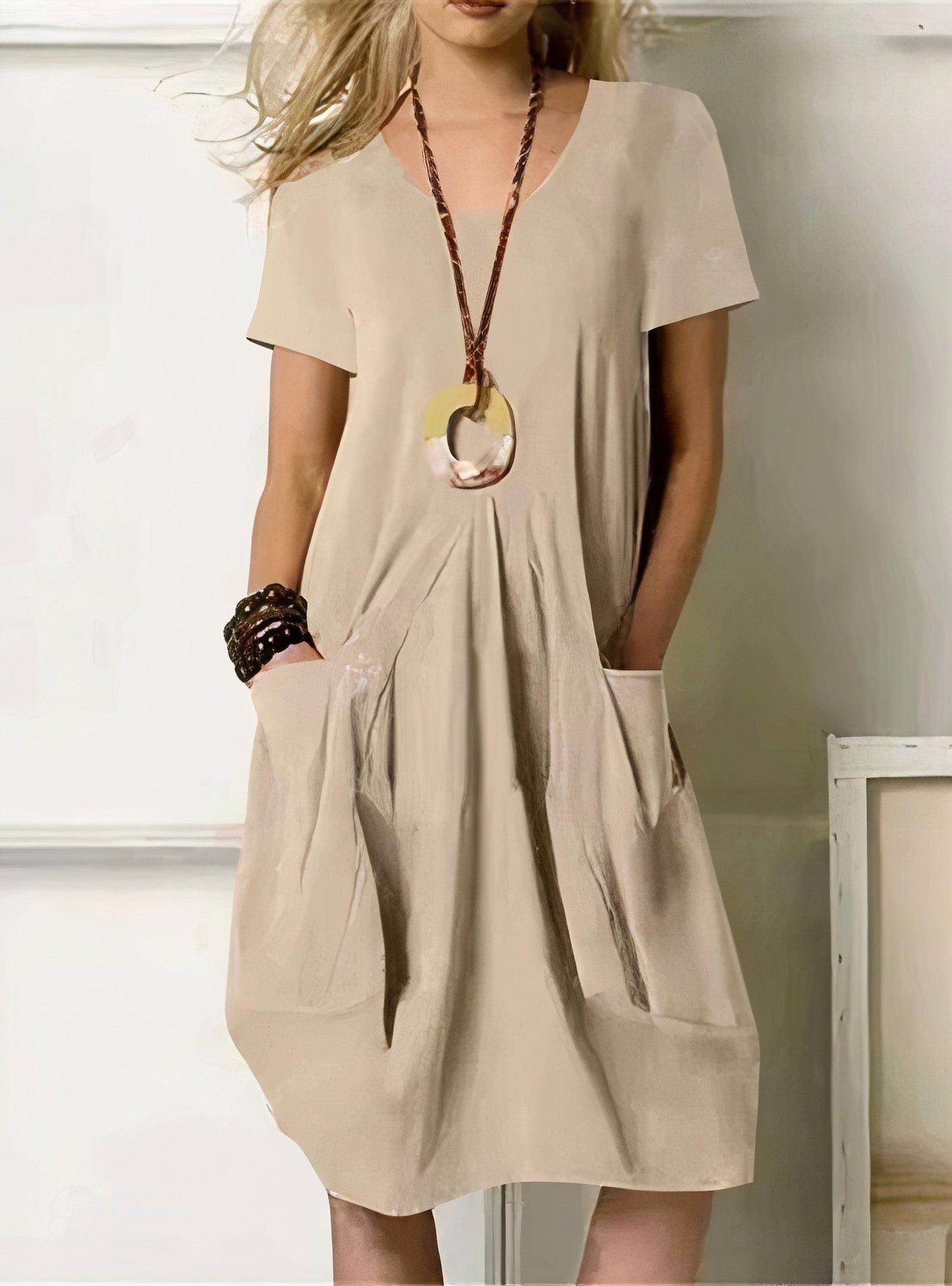 Flattering Comfort Cotton Dress