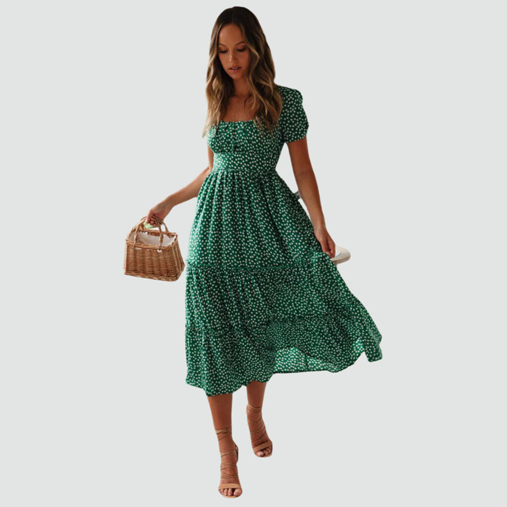 Timeless Vintage Charm Midi Dress