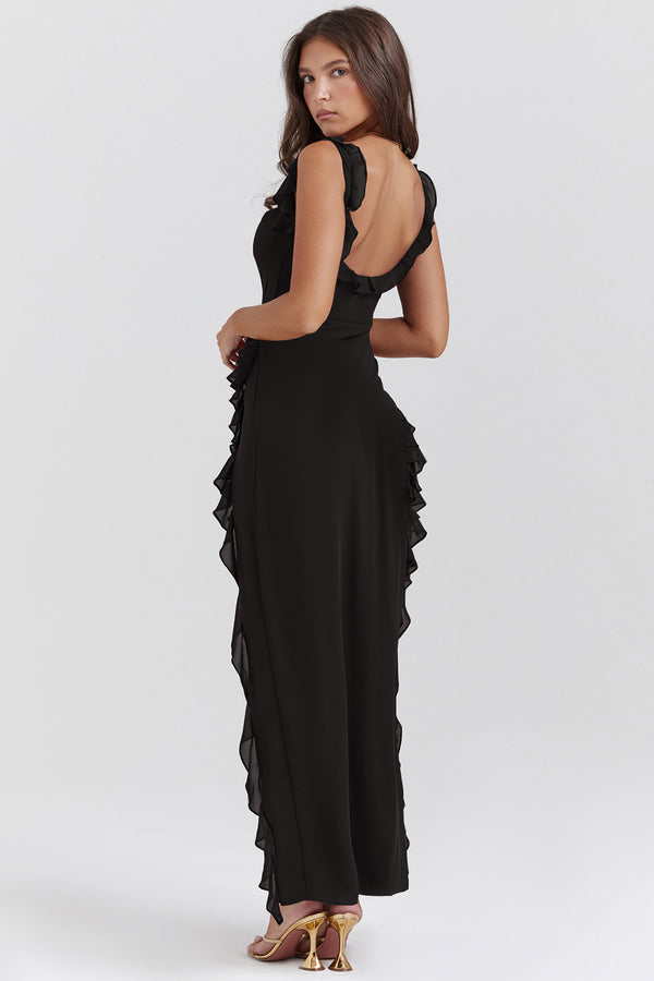 Chic Summer Ruffle Maxi Dress