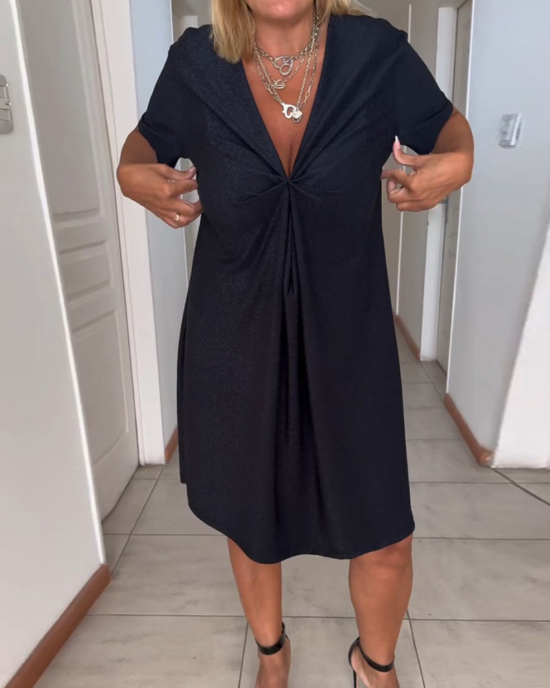 Effortless Style V-Neck Dress