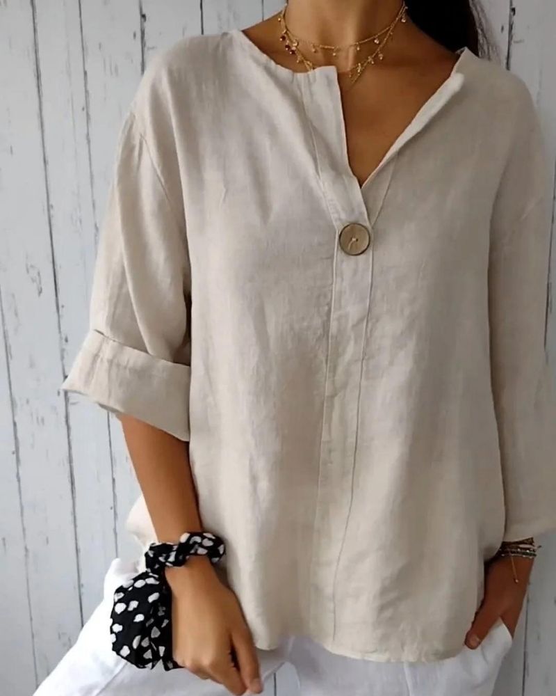 Effortless Chic V-Neck Top