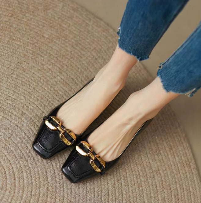Elegant Patchwork Sandals