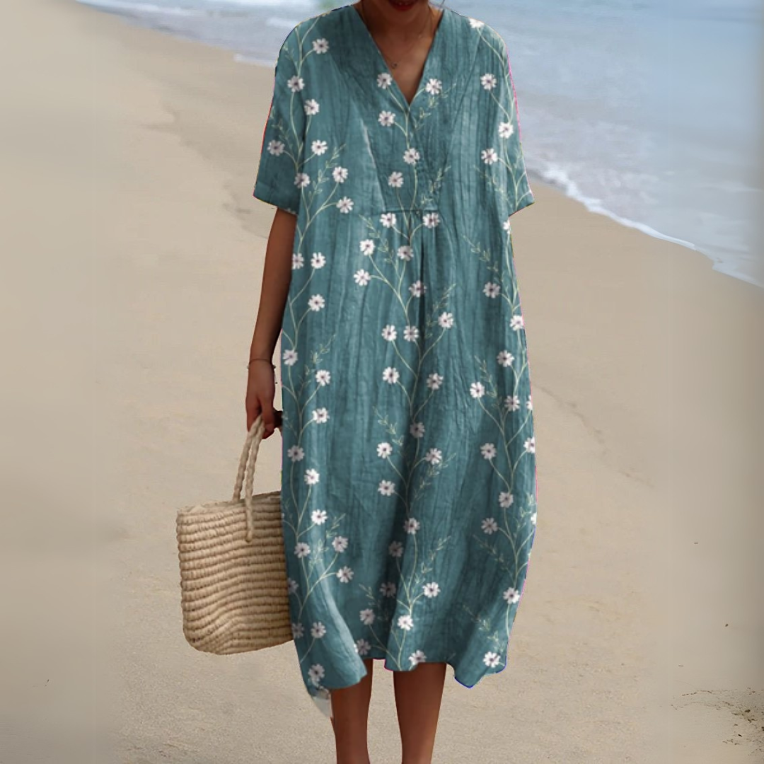 Radiant Floral Summer Dress