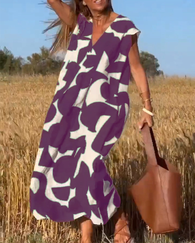 Elegant A-Line Maxi Dress