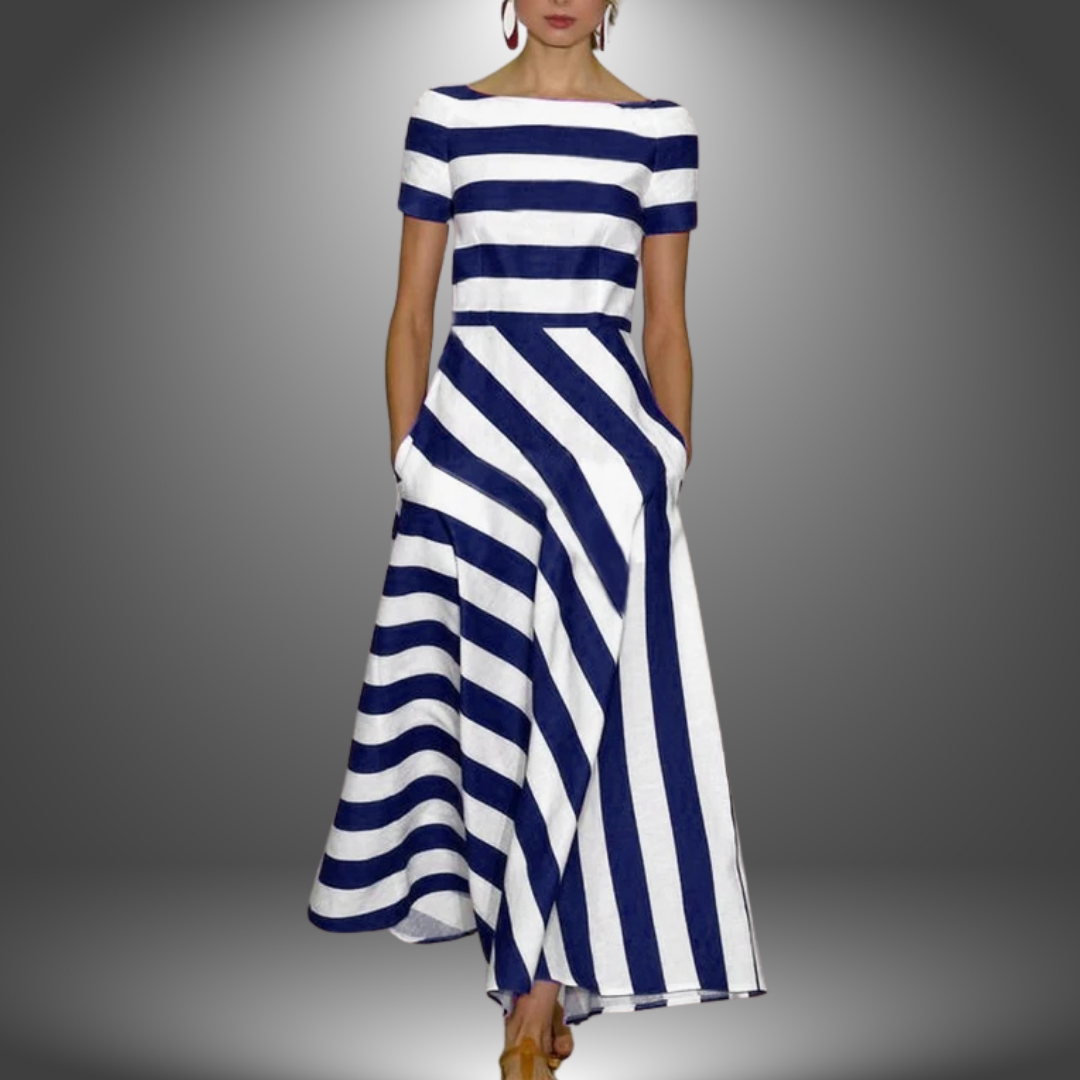 Flattering Effortless Striped Dress