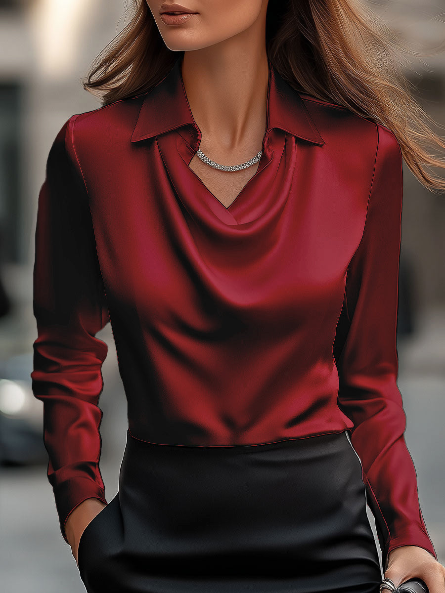 Chic Satin Blouse for Effortless Style
