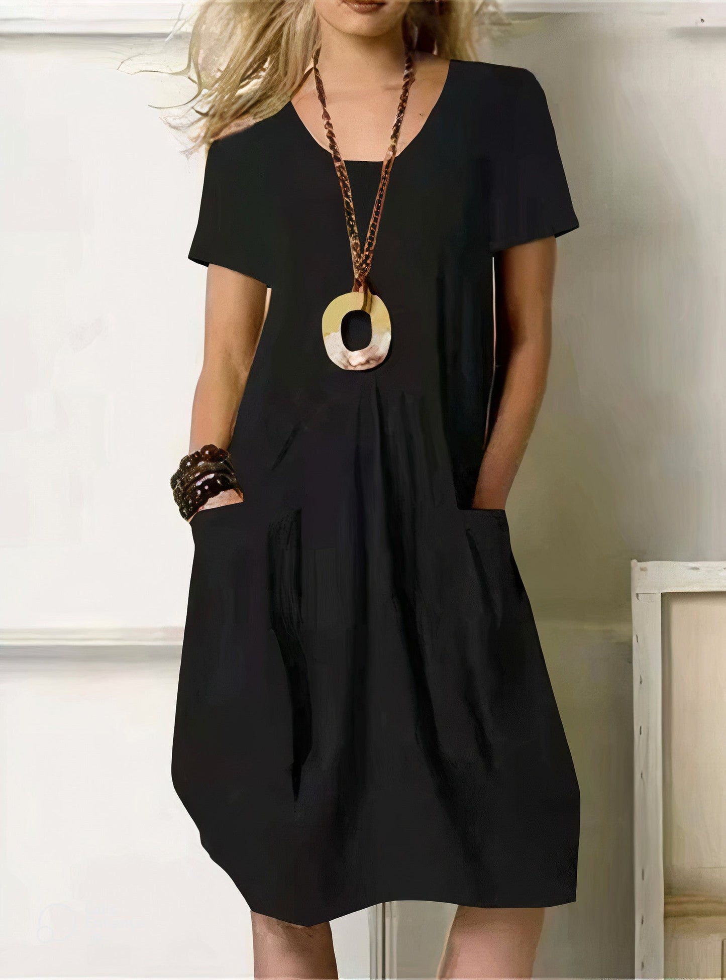 Flattering Comfort Cotton Dress