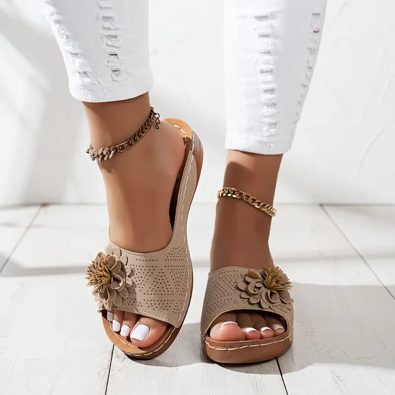 All-Day Floral Comfort Sandals