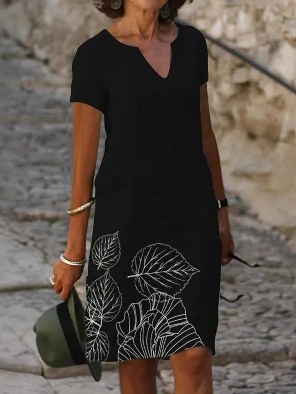 Chic V-Neck Summer Dress