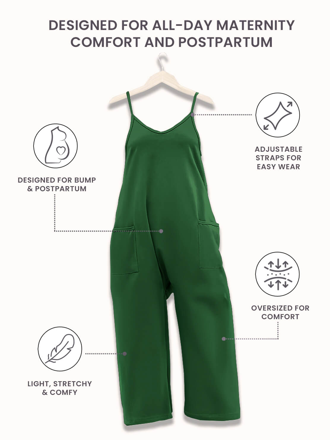 Effortless Comfort Maternity Jumpsuit