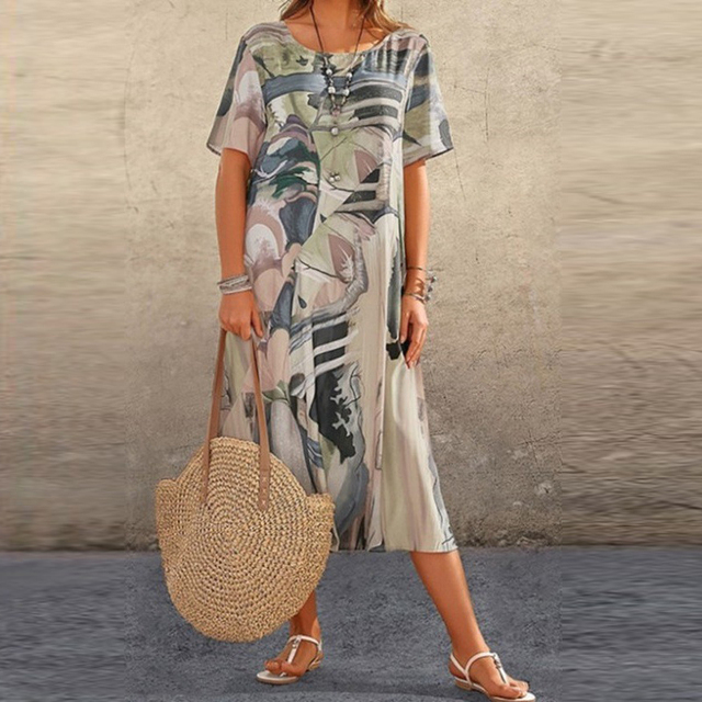 Effortless Artistic Comfort Dress