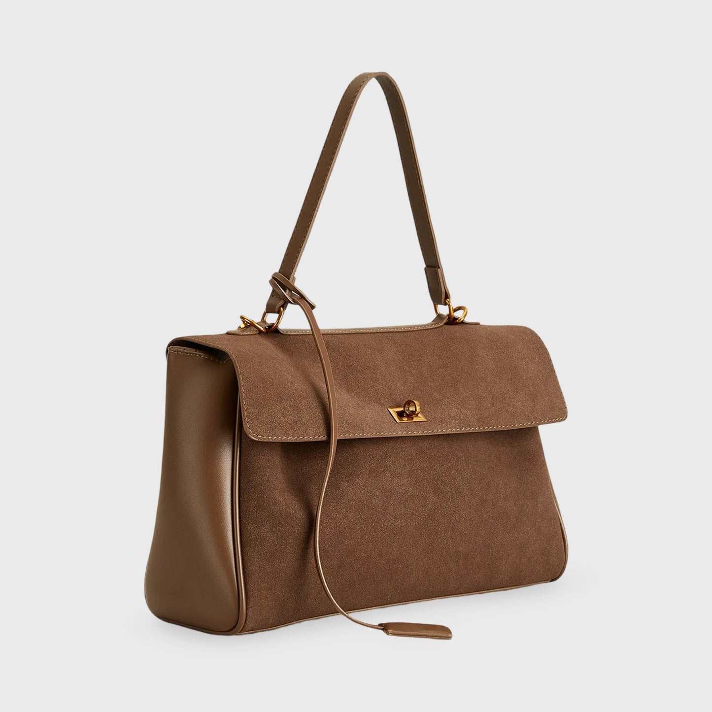 Plush-Suede Handbag