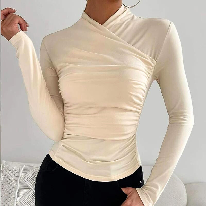 Versatile Chic Cross Neck Top