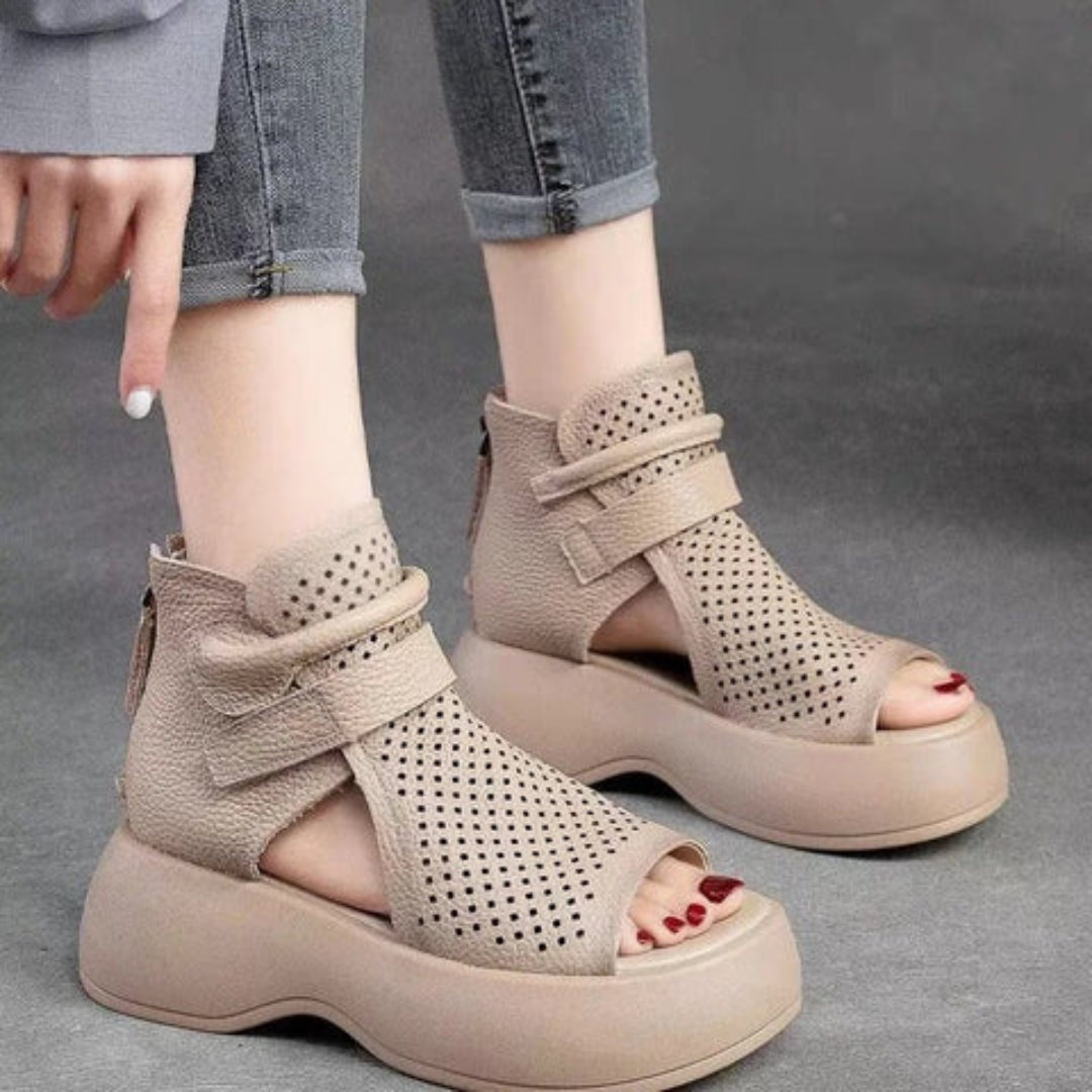 All-Day Support Leather Sandals