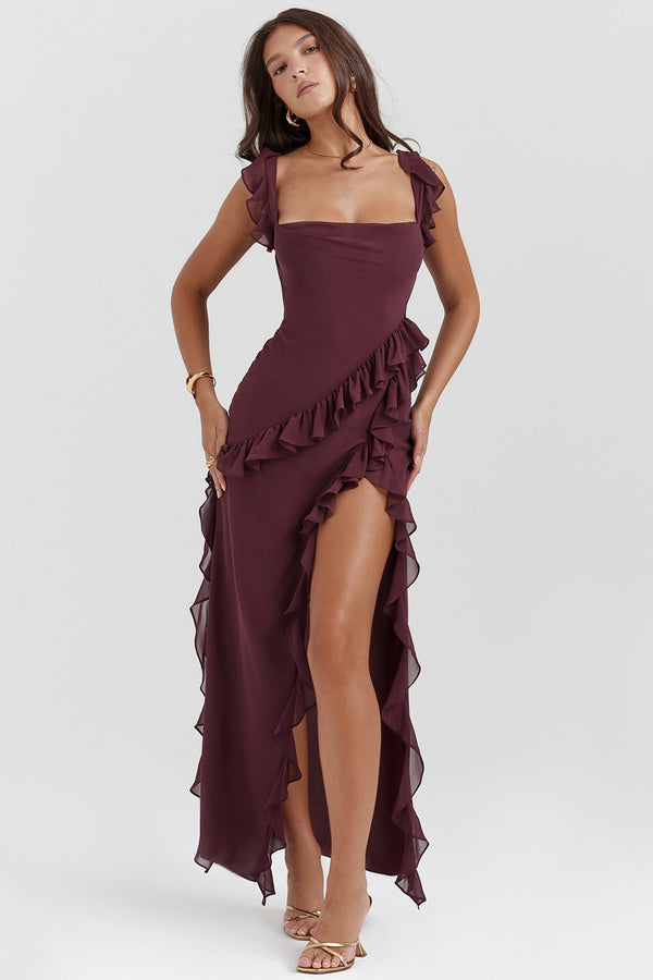 Chic Summer Ruffle Maxi Dress