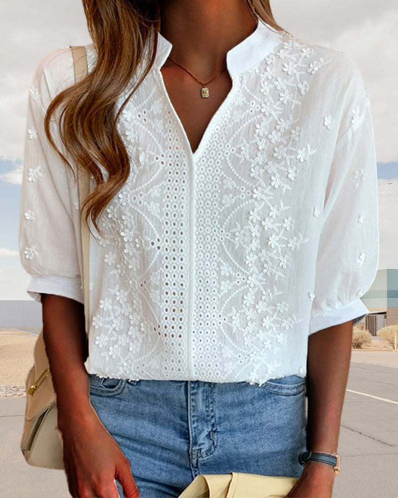 Office-Ready Puff Sleeve Blouse