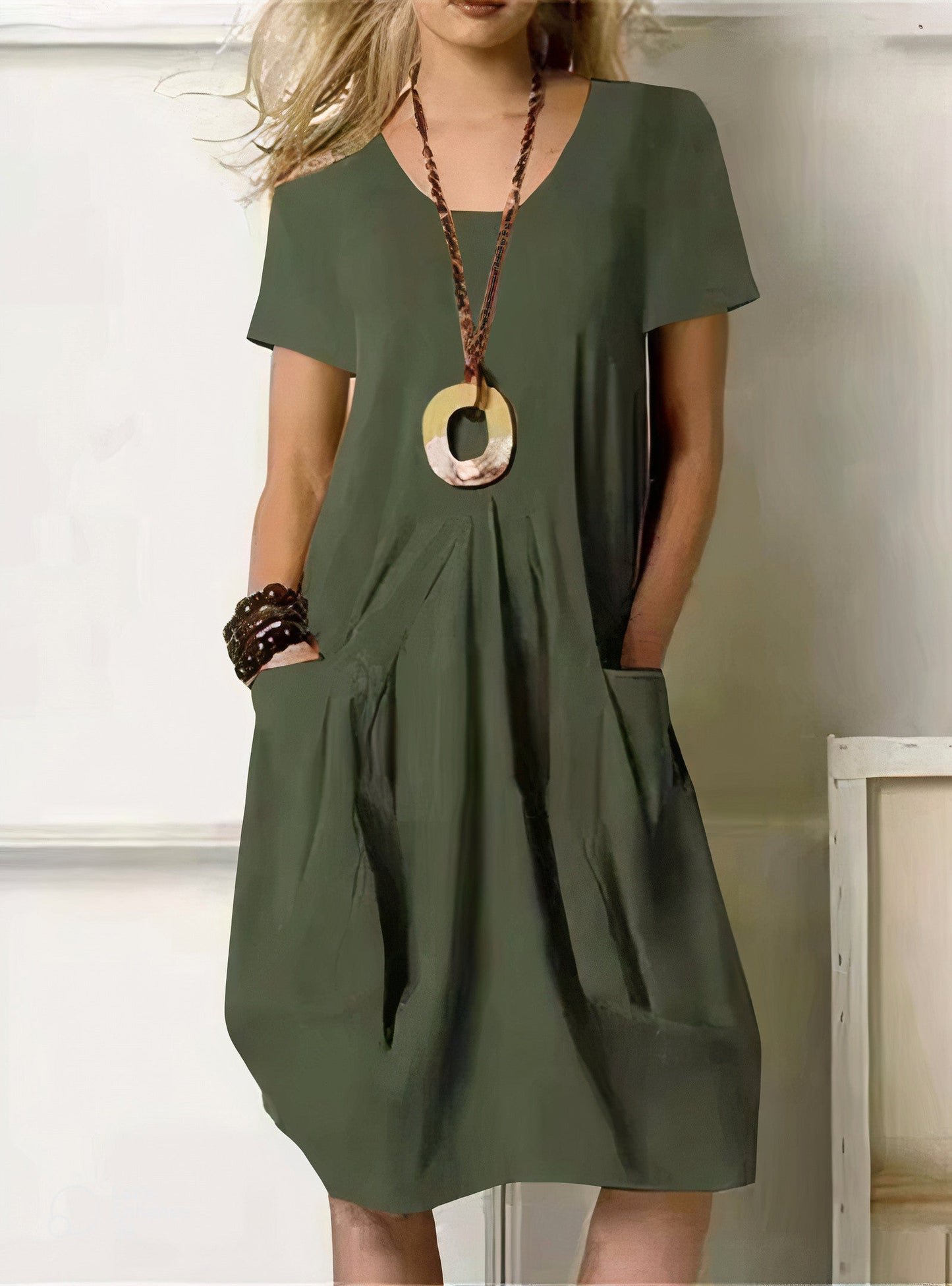 Flattering Comfort Cotton Dress
