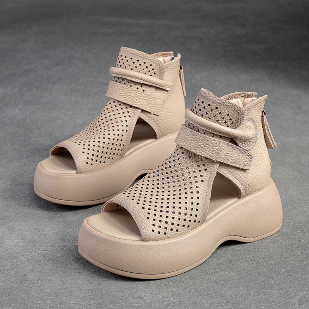 All-Day Support Leather Sandals