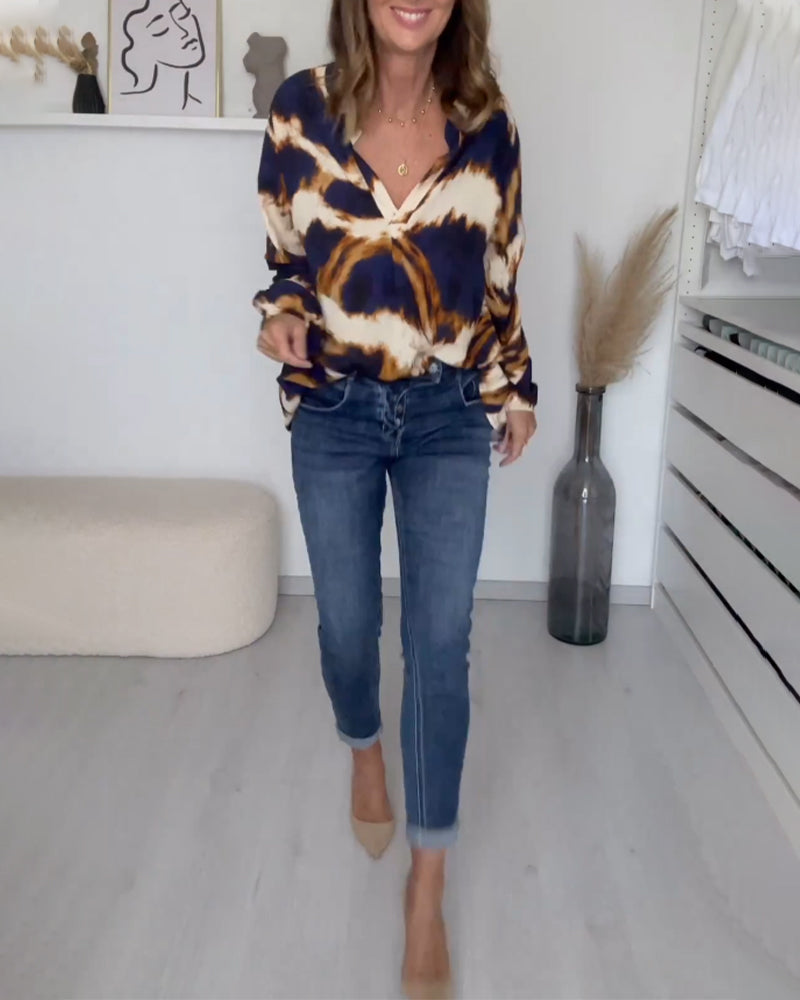Effortless Elegance V-Neck Top