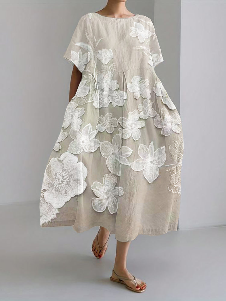Effortless Floral Elegance Dress