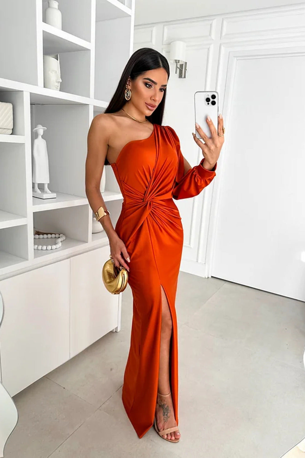 Alluring Satin Maxi for Elegant Evenings