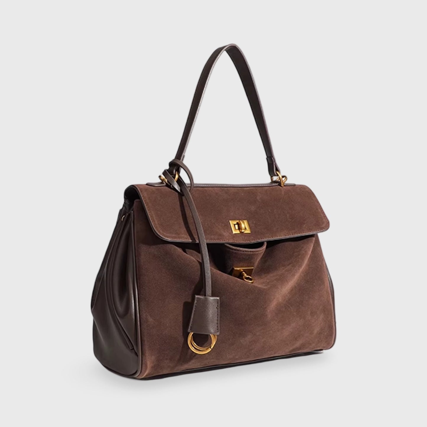 Suede-Luxe Shoulder Bag