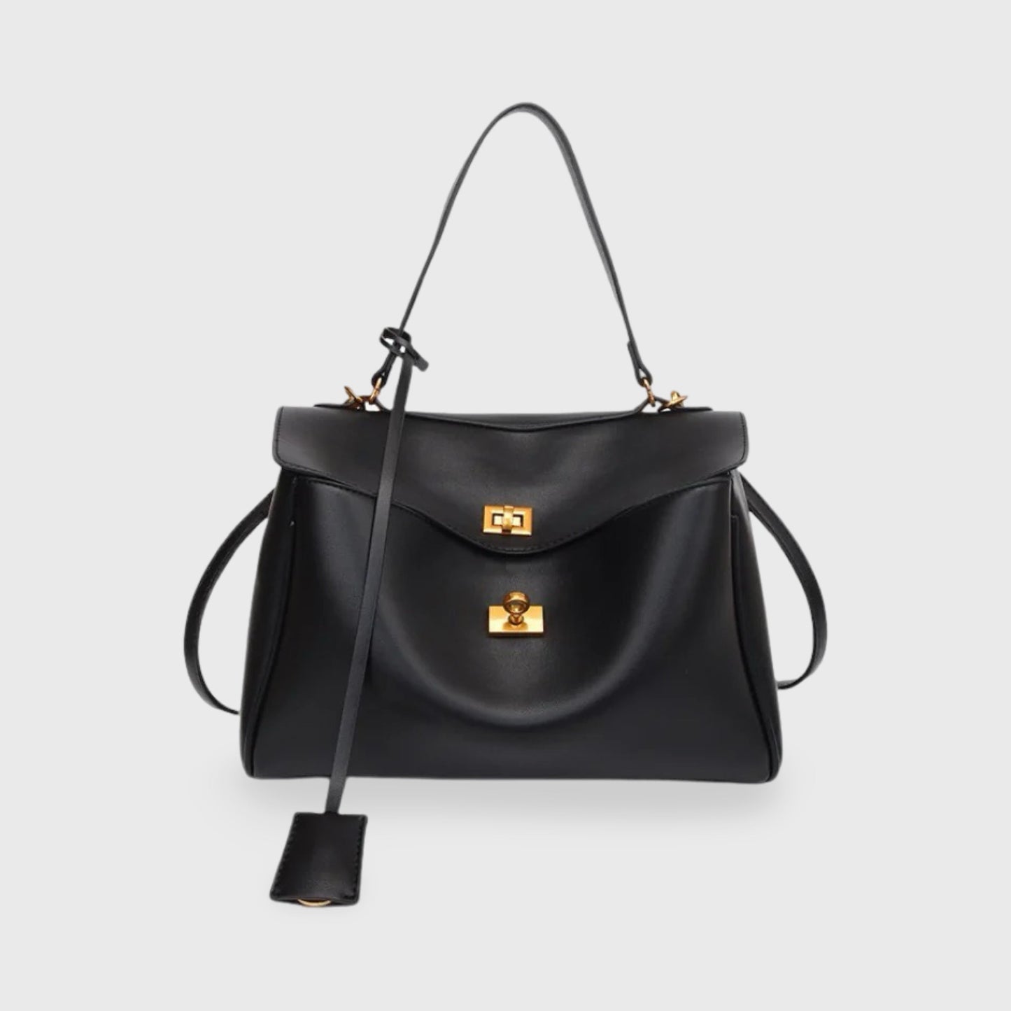 Gold-Hardware Crossbody Bag