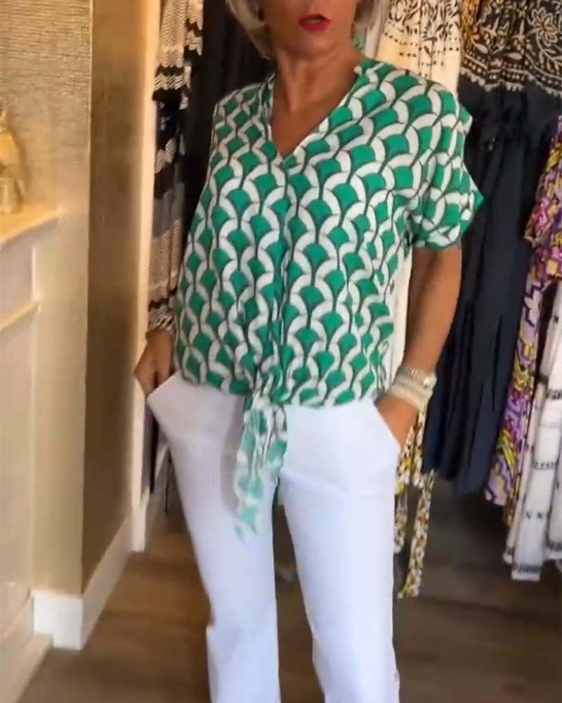 Effortless Chic Geometric Top