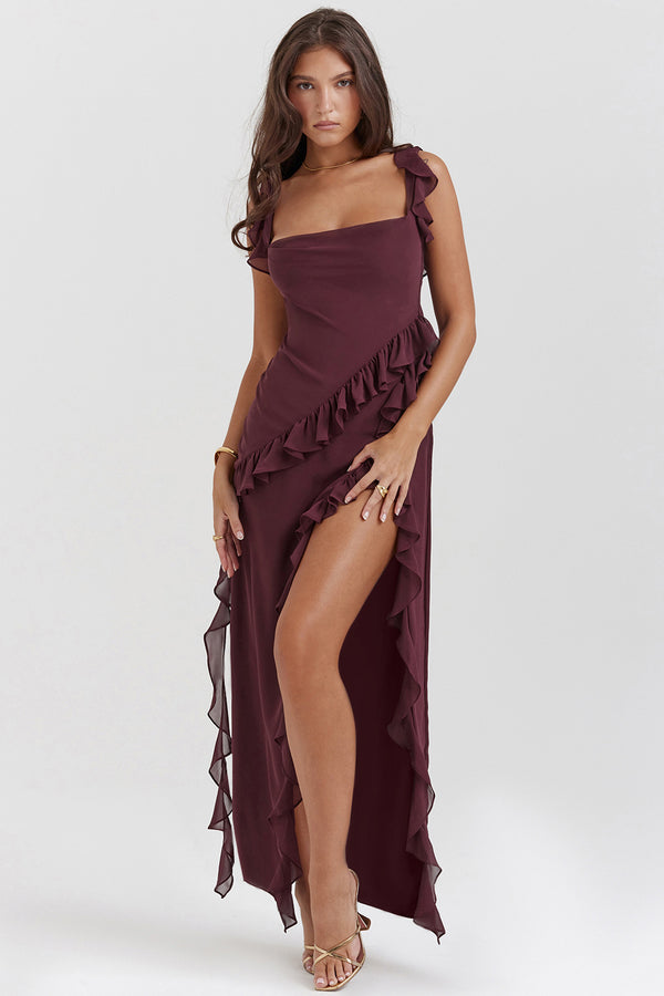 Chic Summer Ruffle Maxi Dress