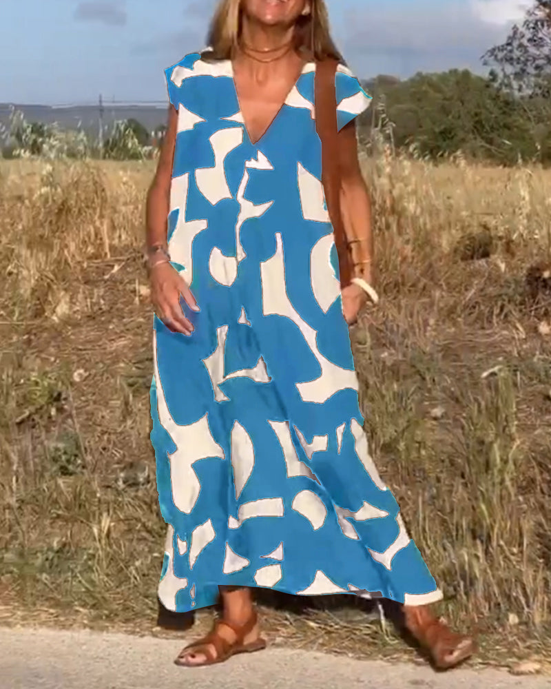 Elegant A-Line Maxi Dress