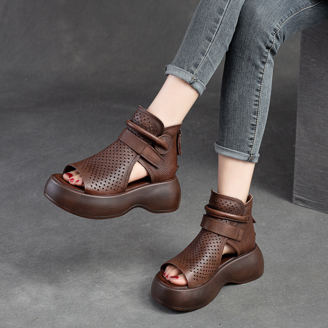 All-Day Support Leather Sandals