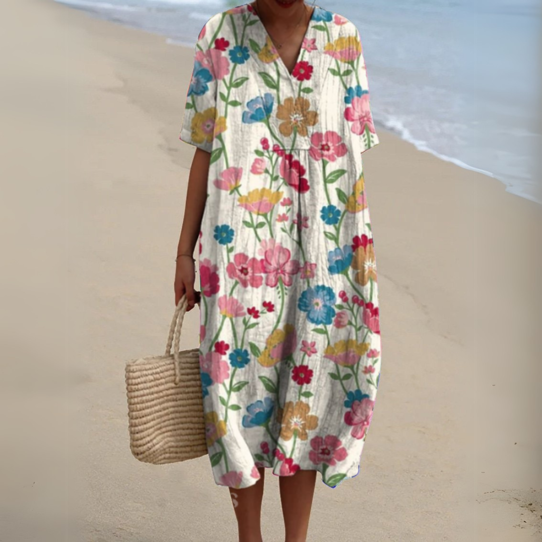 Radiant Floral Summer Dress