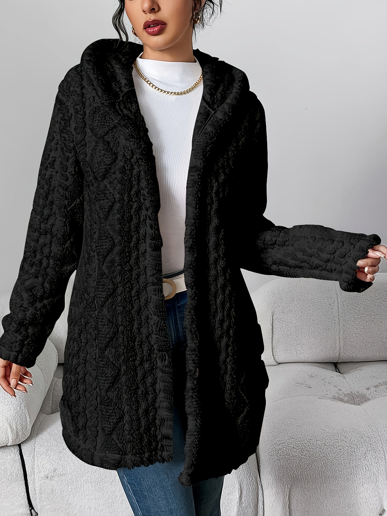 Cozy-Fleece Cardigan