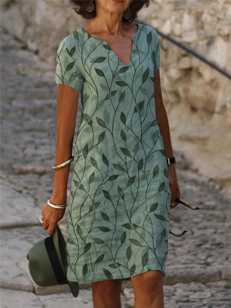 Chic V-Neck Summer Dress