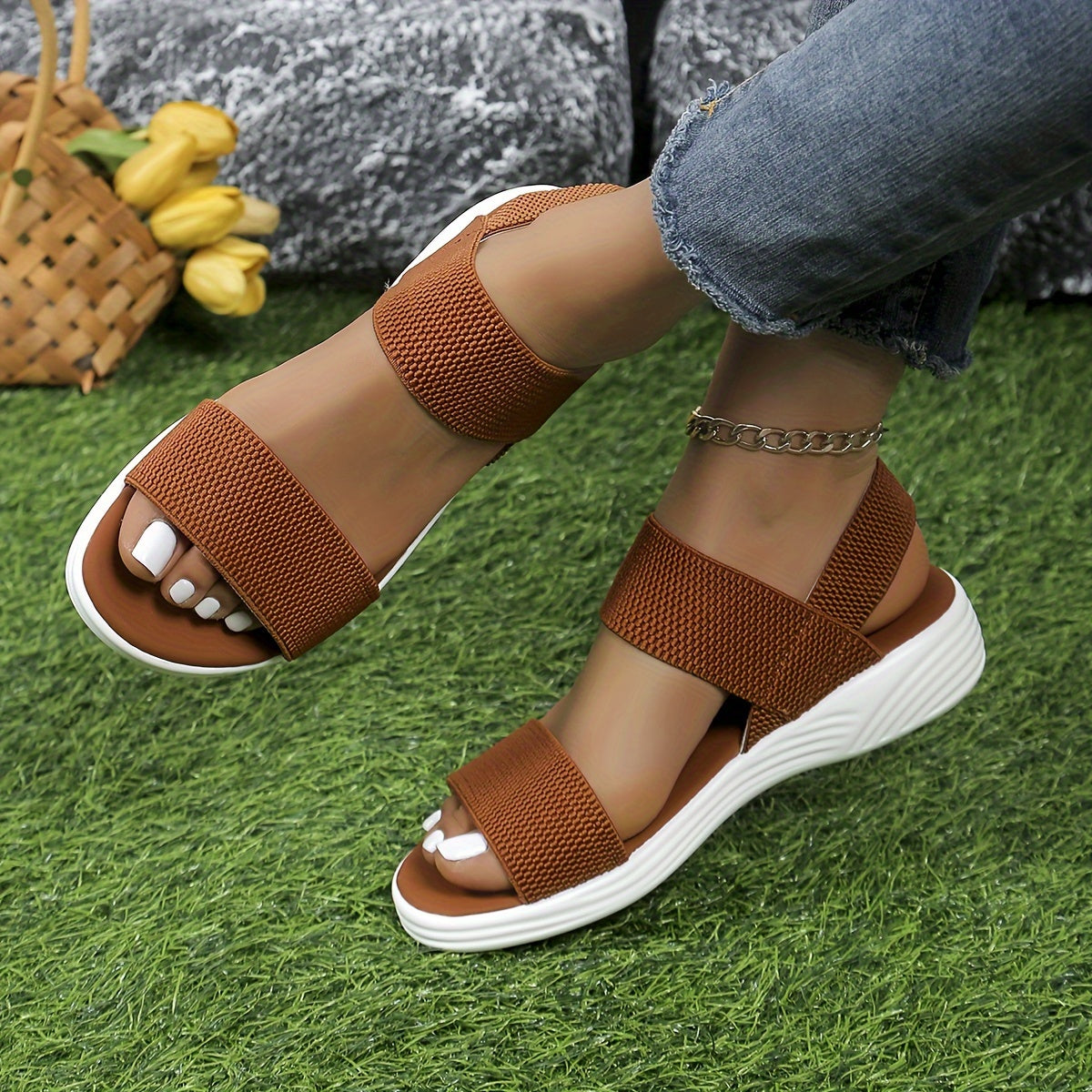 Elegant Comfort Stretch Sandals