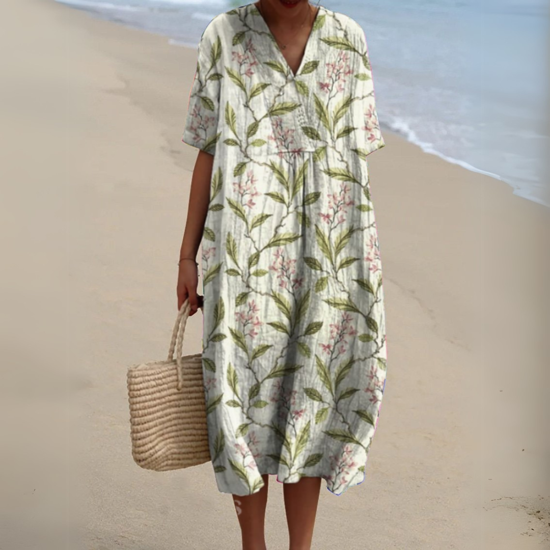 Radiant Floral Summer Dress