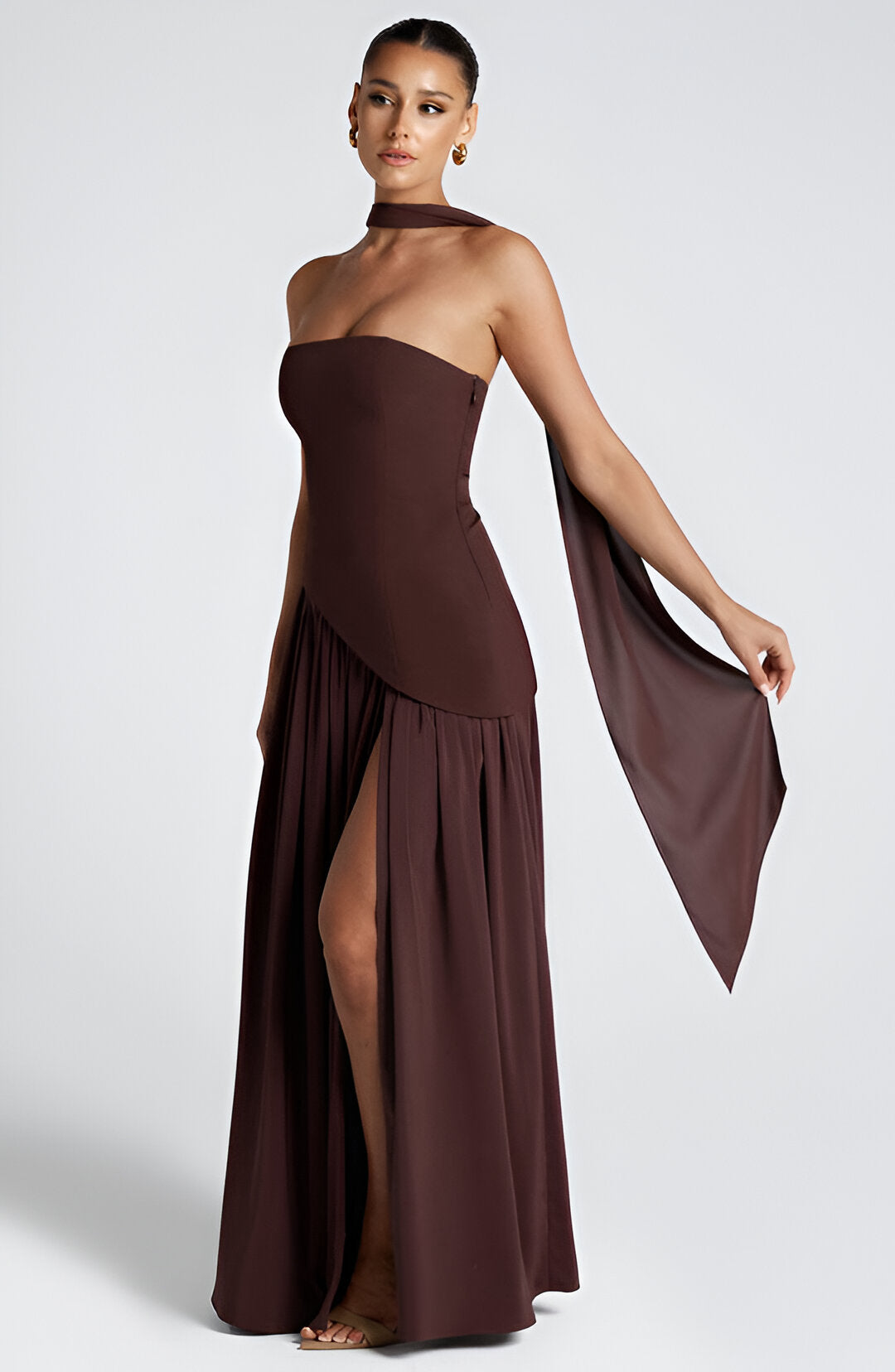 Bold Asymmetric Maxi Dress
