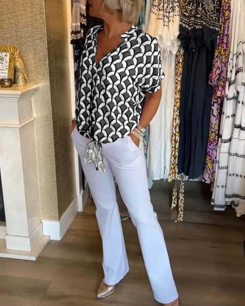 Effortless Chic Geometric Top