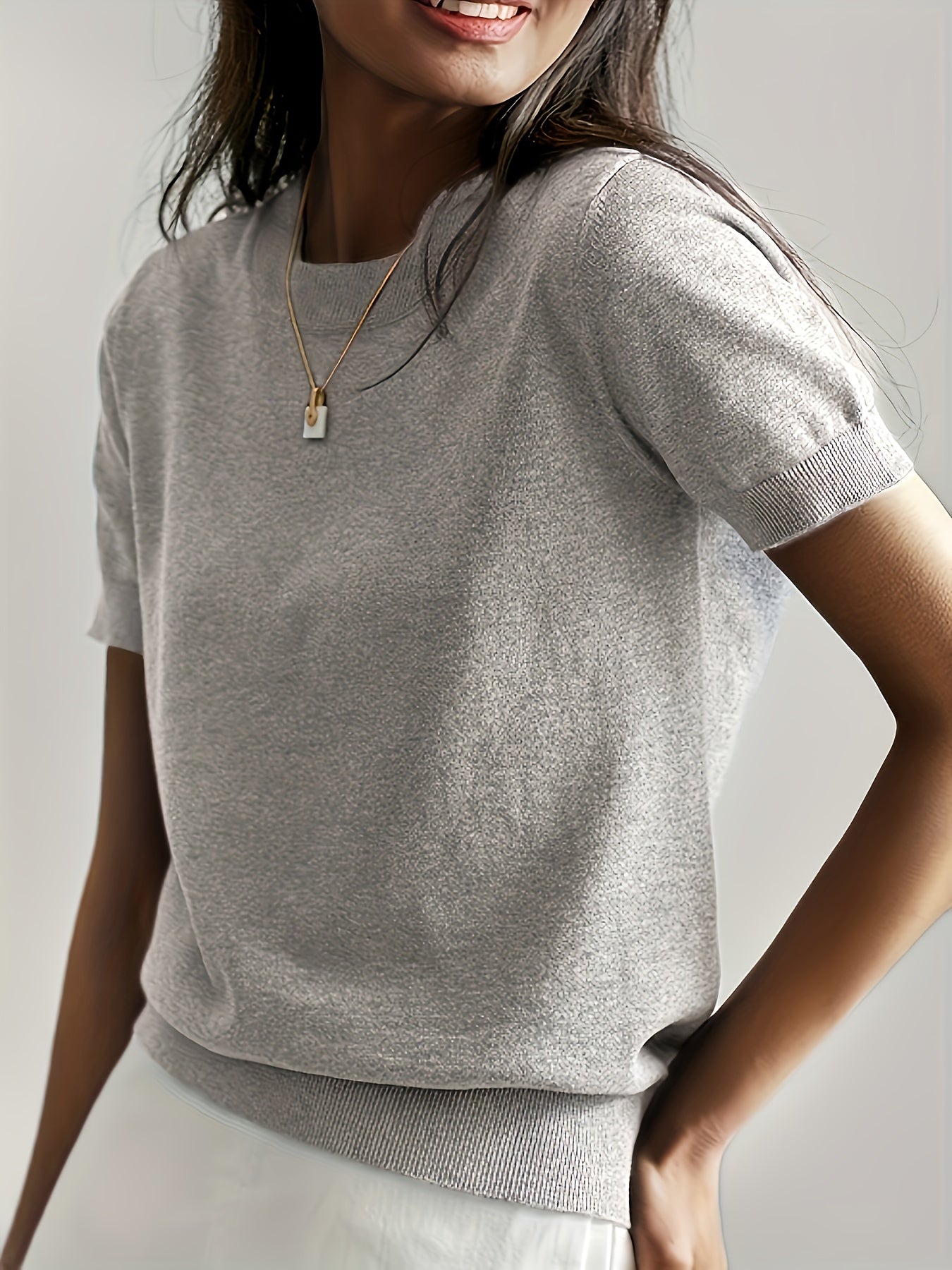 Flattering Cashmere-Blend Sweater