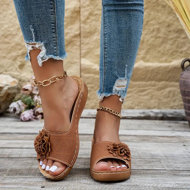All-Day Floral Comfort Sandals
