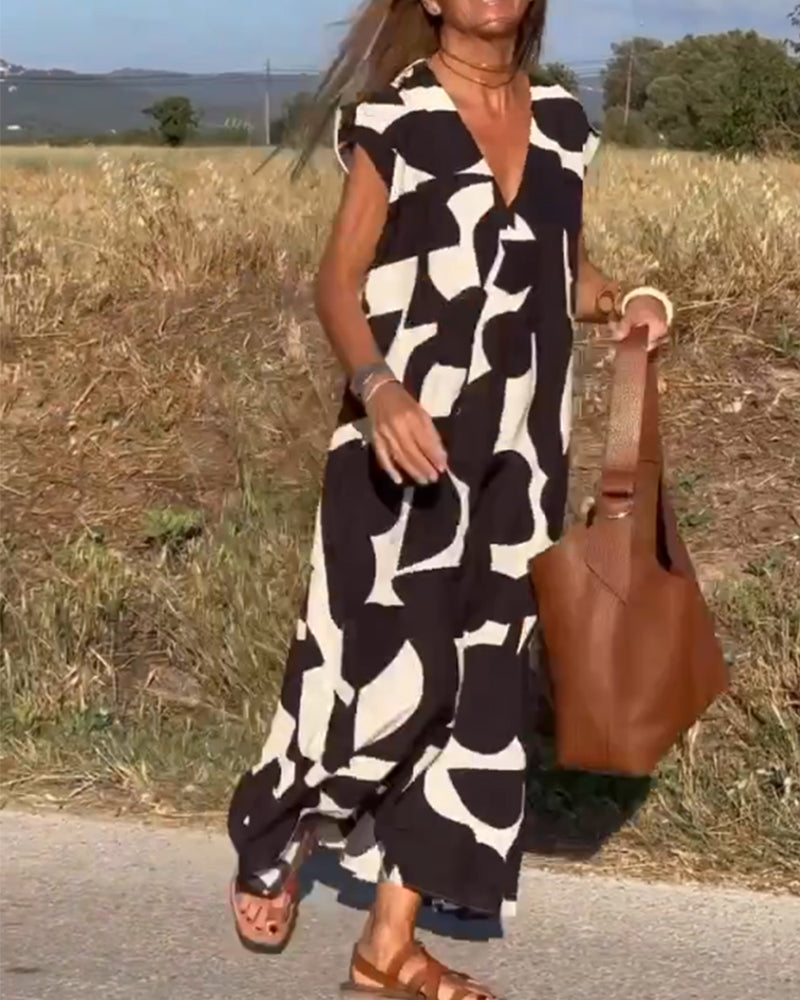 Elegant A-Line Maxi Dress