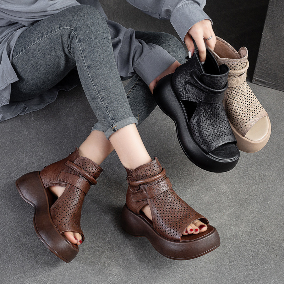 All-Day Support Leather Sandals