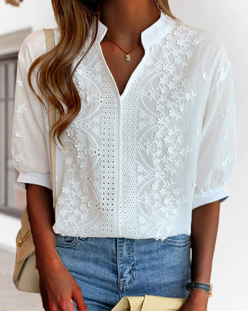 Office-Ready Puff Sleeve Blouse