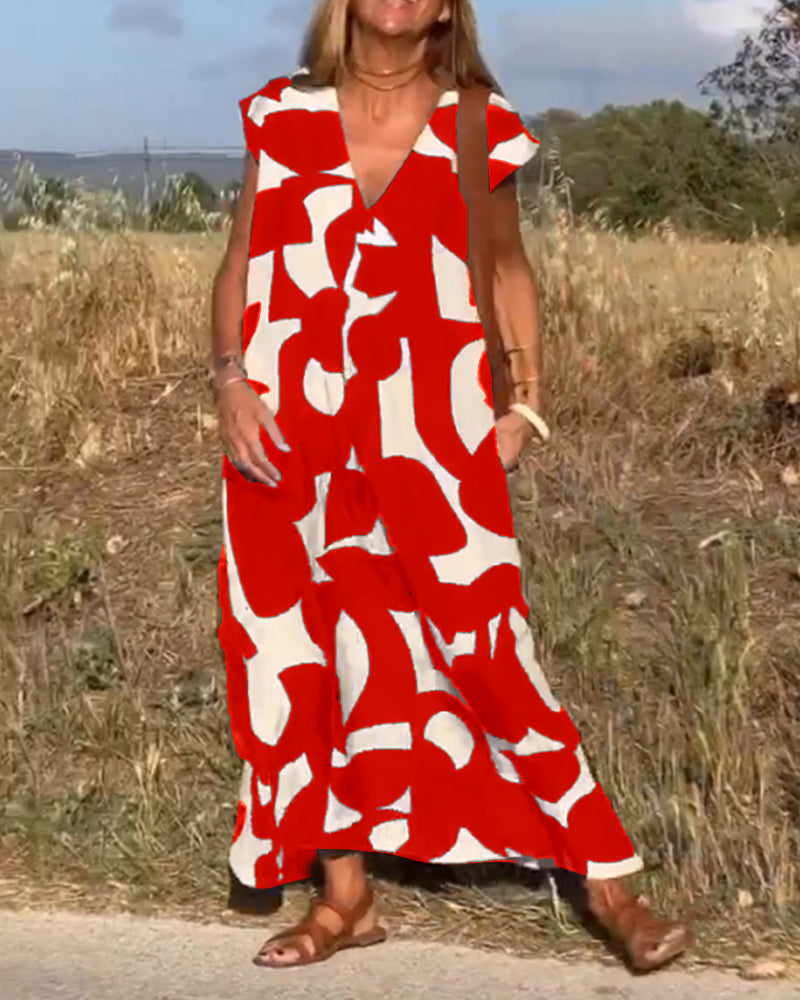 Elegant A-Line Maxi Dress