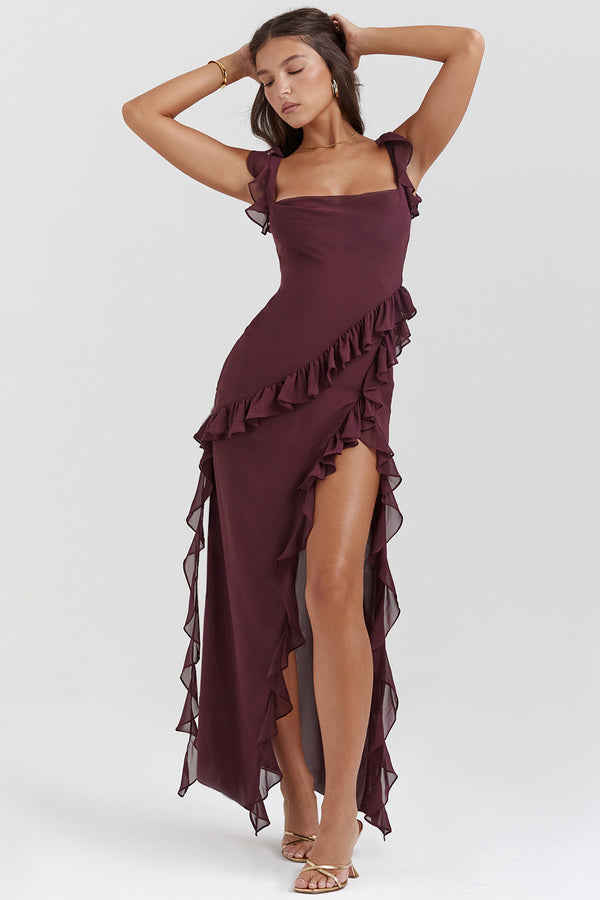 Chic Summer Ruffle Maxi Dress