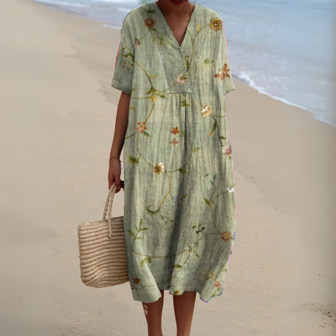 Radiant Floral Summer Dress