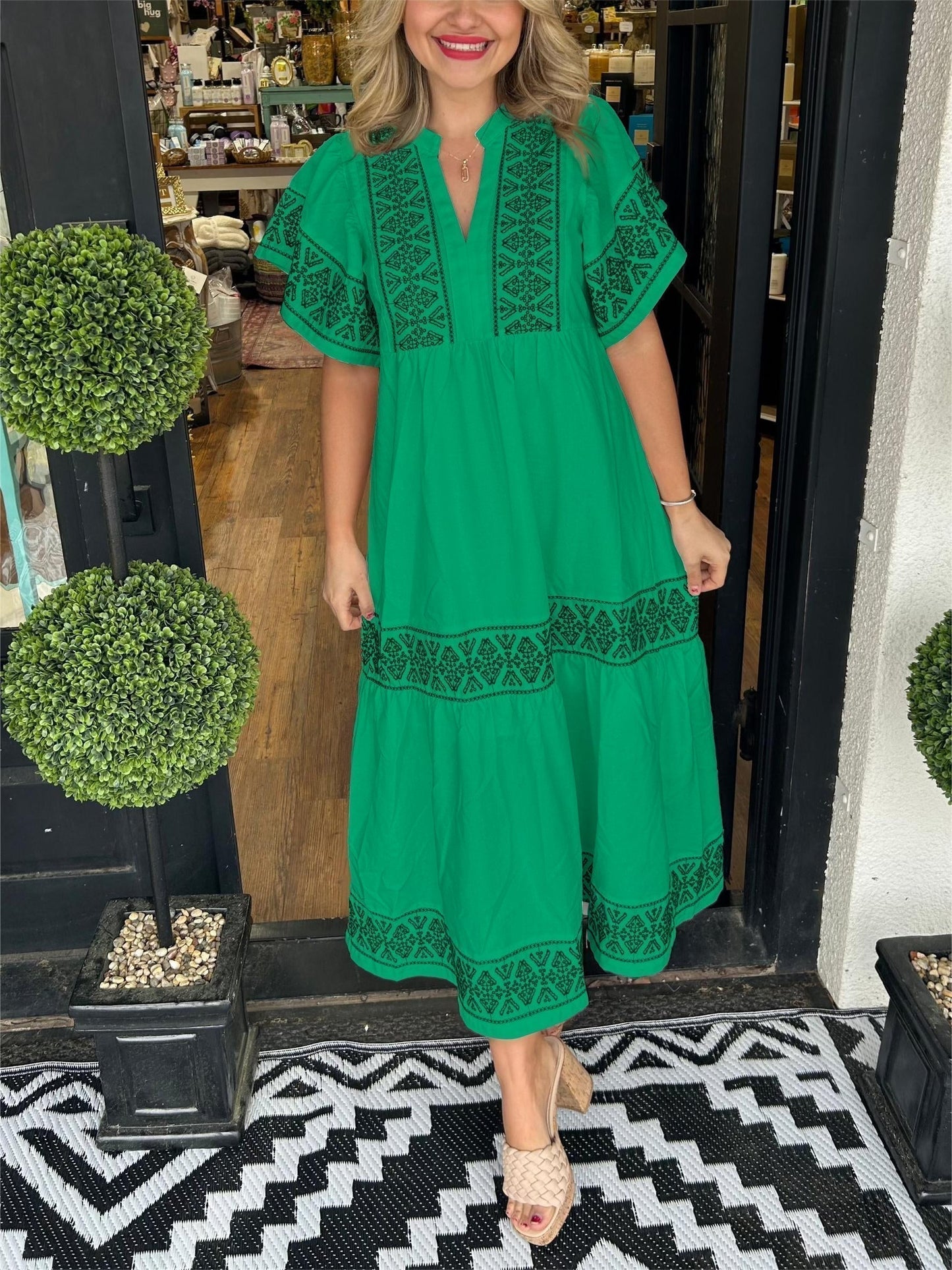 Effortless Boho Elegance Midi Dress