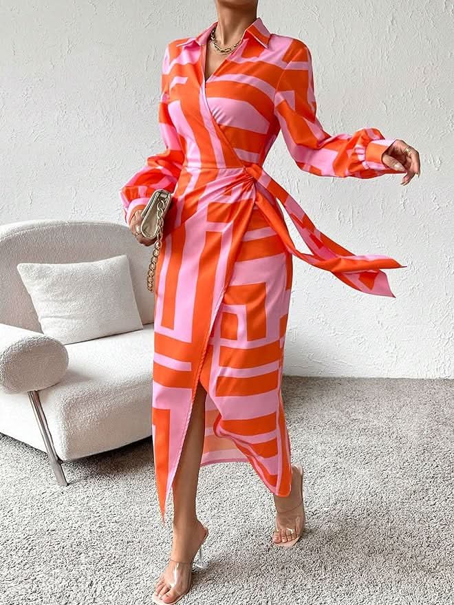 Statement Wrap Dress for Instant Impact