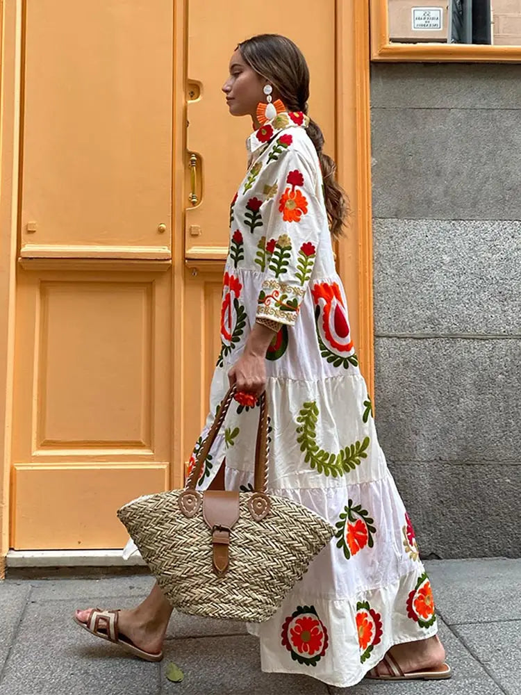 Effortless Chic Patchwork Summer Dress