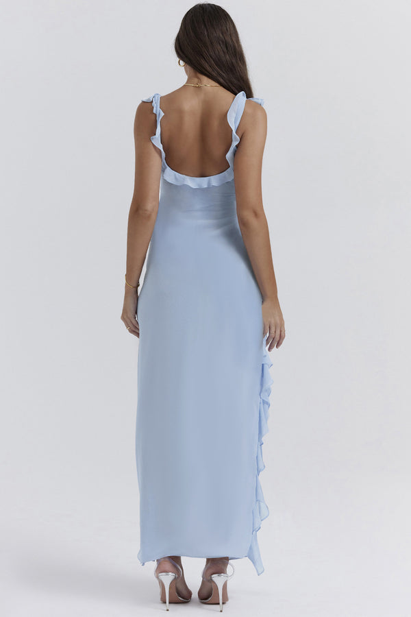 Chic Summer Ruffle Maxi Dress